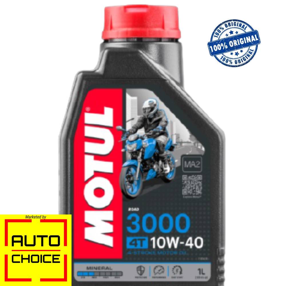 Motul 3000 4T Plus 10W40 Mineral Engine Oil – 1 L – Auto Choice