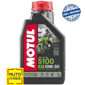 Motul 5100 10W30 Semi-Synthetic Engine Oil for Motorbike – 1 Litre