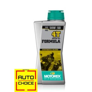 Motorex 20W50 Formula Synthetic Blend (Semi-Synthetic) Engine Oil Made in Switzerland