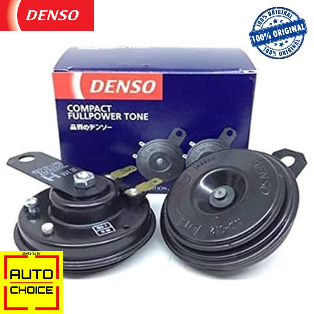 Tone 111 db CAR JDM HORN DENSO HORNS 12V 2 PIECES RIGHT AND LEFT For UNIVERSAL