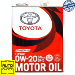 Toyota 0W-20 Synthetic Engine Oil for Hybrid Car – 4 Litres
