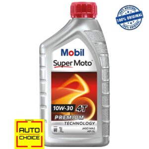 Mobil Super Moto 10W-30 Mineral Engine Oil for Motorbike – 1 Litre