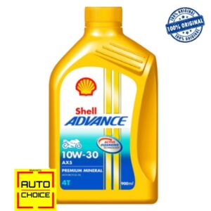 Shell Advance 10W-30 Premium Mineral Engine Oil for Motorbike – 1 Litre