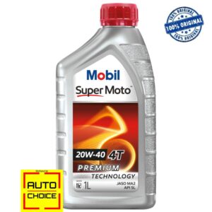 Mobil Super Moto 20W-40 Mineral Engine Oil for Motorbike – 1 Litre