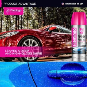 Flamingo Spray Polish Wax for High Gloss Shine of Motorbike/Car – 450ml