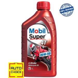 Mobil Super 4T 20W-50 Mineral Engine Oil for Motorbike – 1 Litre
