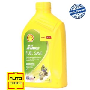 Shell Advance Fuel Save 10W-30 Synthetic Engine Oil for Motorbike – 1 Litre