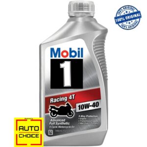 Mobil 1 Racing 4T 10W-40 Advanced Full Synthetic Engine Oil for Motorbike (USA)