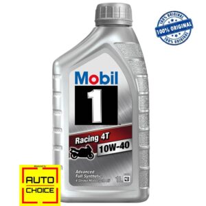 Mobil 1 Racing 4T 10W-40 Advanced Full Synthetic Engine Oil for Motorbike – 1 Litre