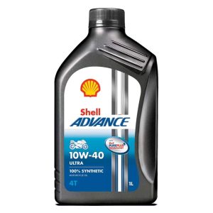 Shell Advance Ultra 10W-40 100% Synthetic Engine Oil for Motorbike – 1 Litre