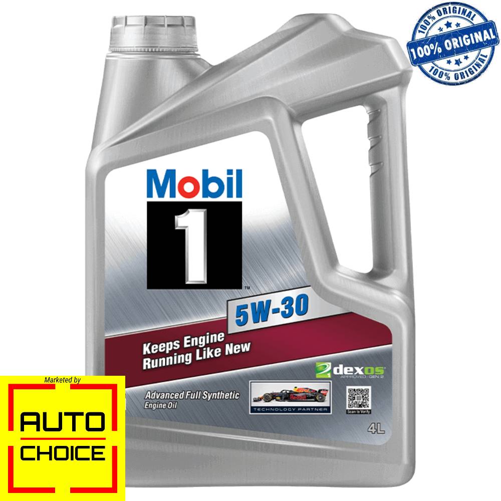 Mobil 1 5W-30 Advanced Full Synthetic Engine Oil for Car – 4 Litres