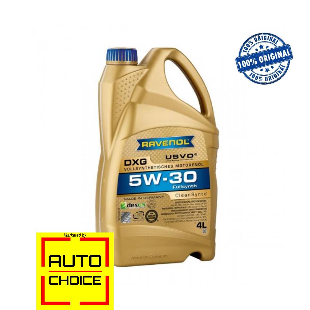 RAVENOL DXG SAE 5W-30 Full Synthetic Engine oil for Car – 4L