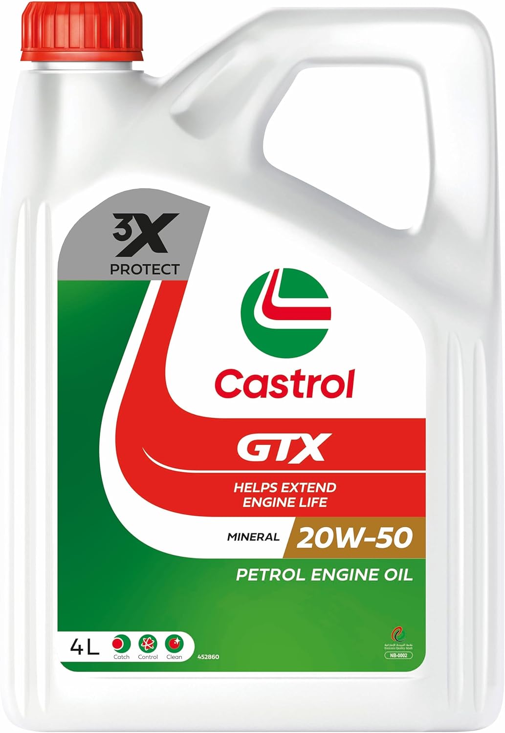 Castrol GTX ESSENTIAL Car Engine Oil - 20W-50 Mineral – 4 L - Image 2